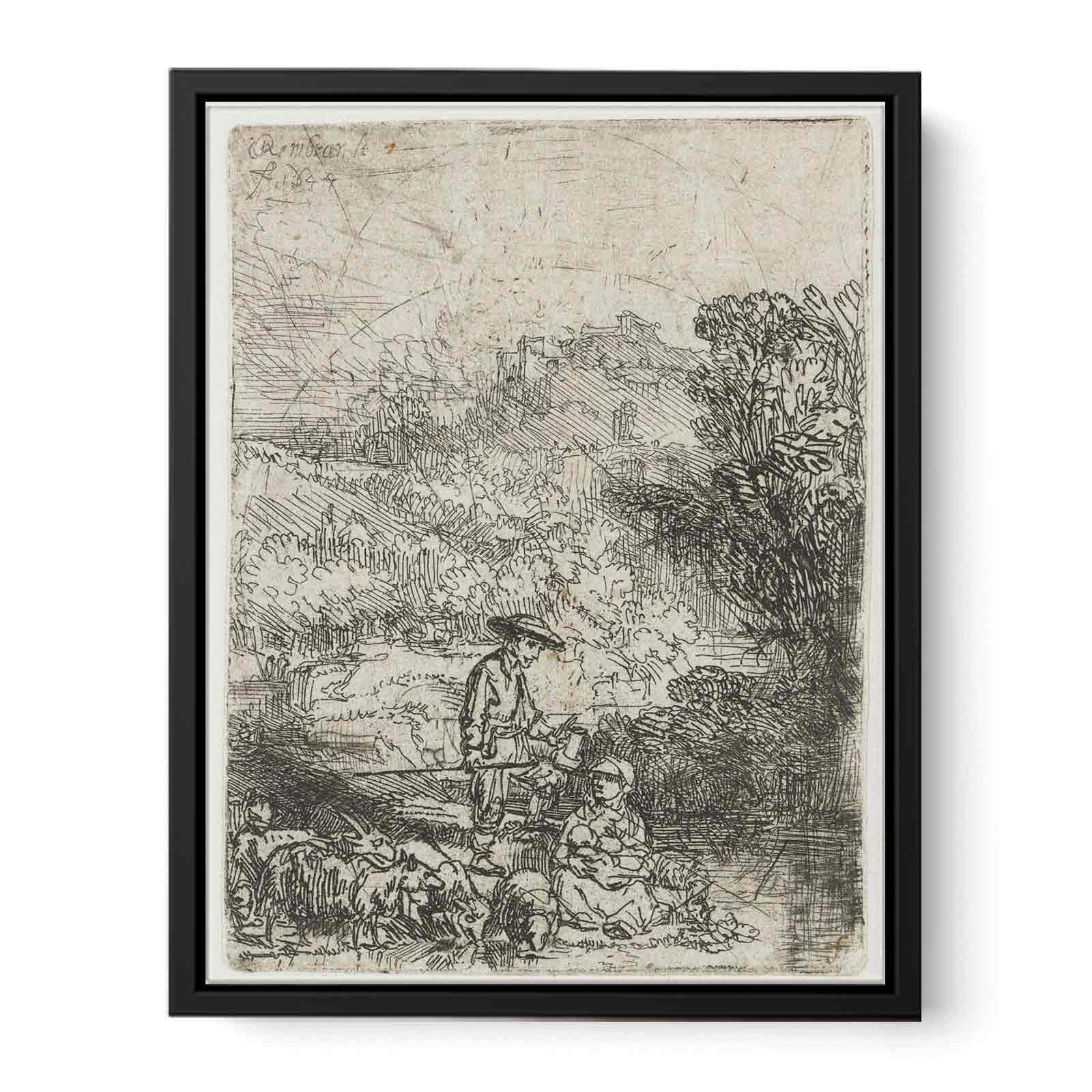 The Shepherd and his Family Painting