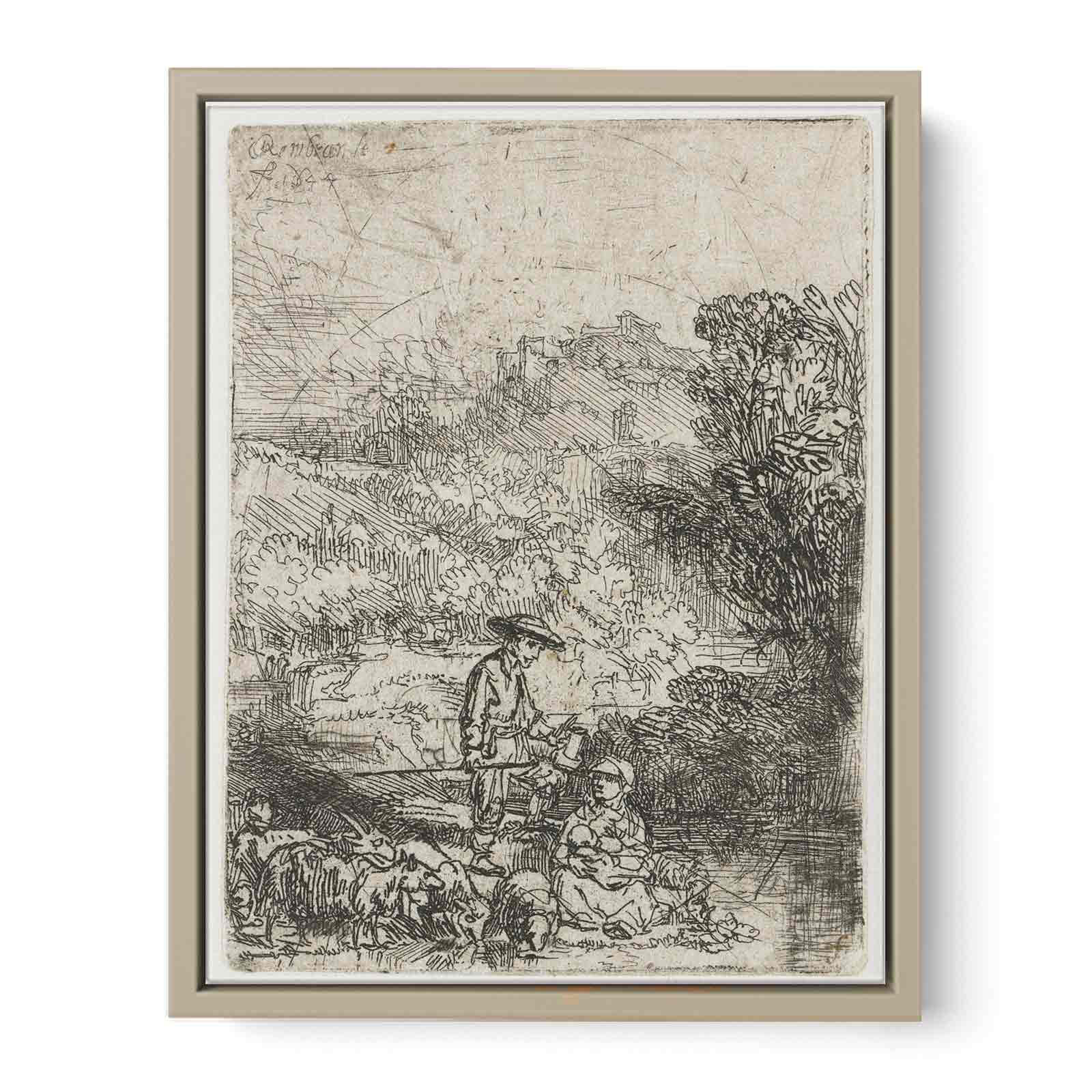 The Shepherd and his Family Painting