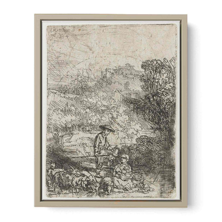 The Shepherd and his Family
 Painting