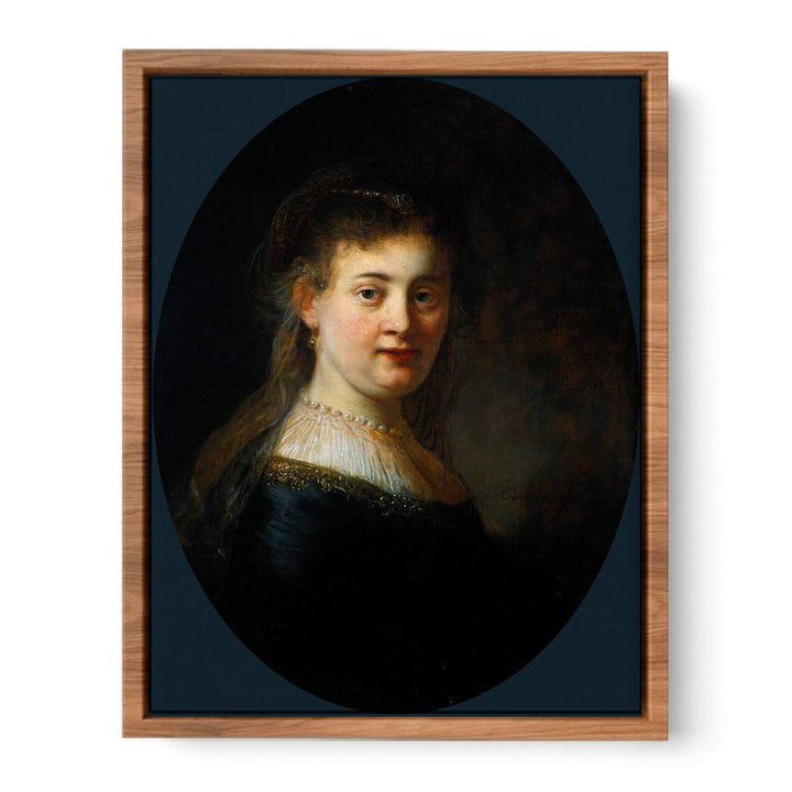 Portrait of Saskia van Uylenburgh Painting