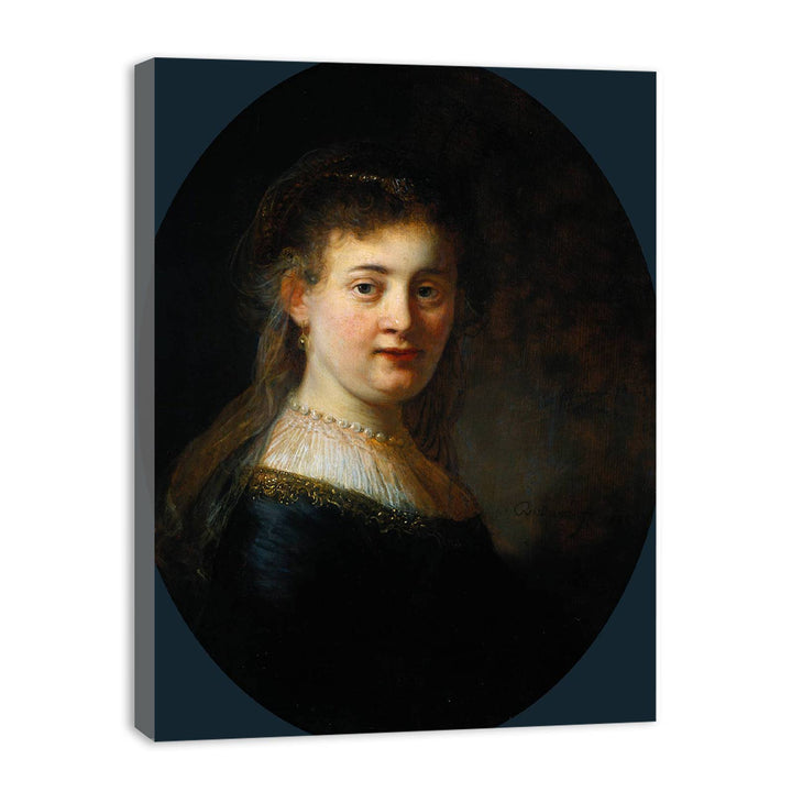 Portrait of Saskia van Uylenburgh Painting