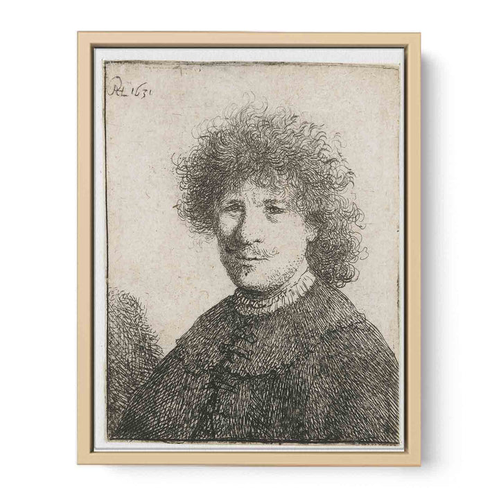 Self-Portrait in a Cloak with a falling Collar Bust Painting