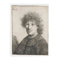 Self-Portrait in a Cloak with a falling Collar Bust Painting