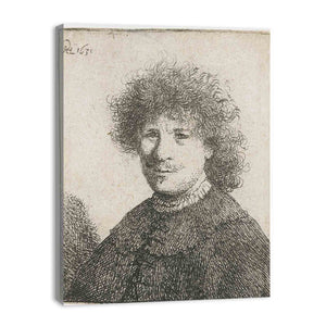 Self-Portrait in a Cloak with a falling Collar Bust Painting