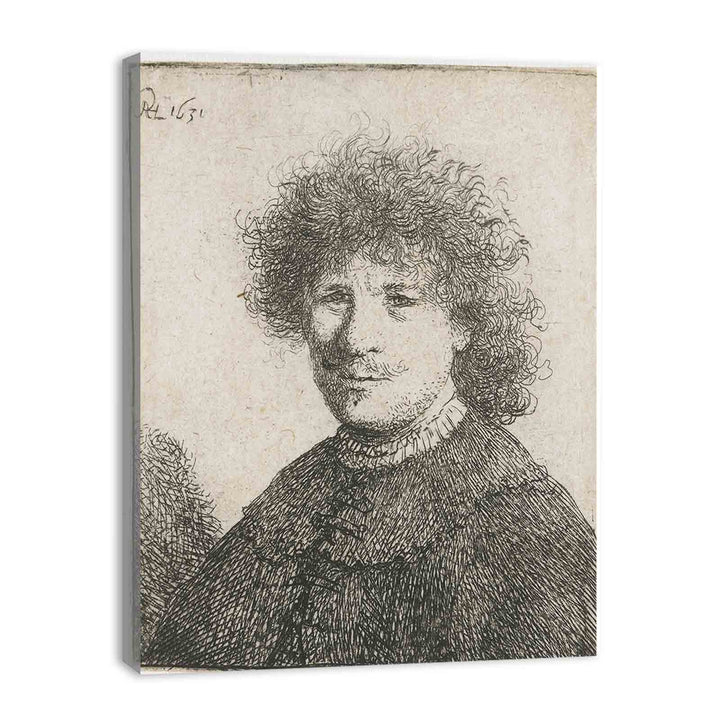 Self-Portrait in a Cloak with a falling Collar Bust Painting