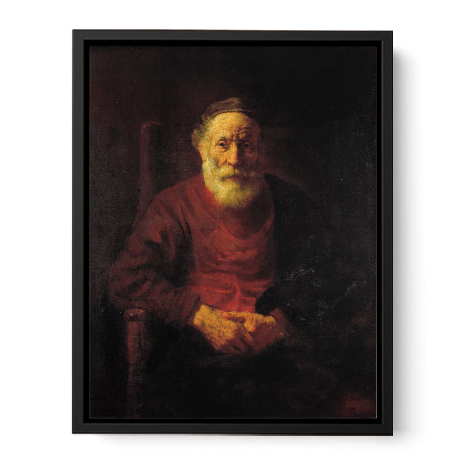 Portrait of an Old Man in Red 1652-54 Painting