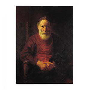 Portrait of an Old Man in Red 1652-54 Painting