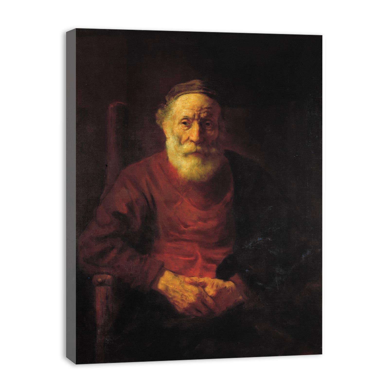 Portrait of an Old Man in Red 1652-54 Painting