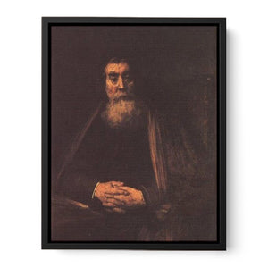 Portrait of an old man in the armchair Painting