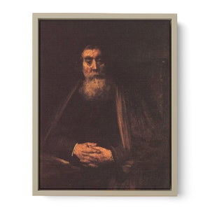 Portrait of an old man in the armchair Painting