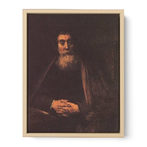 Portrait of an old man in the armchair Painting