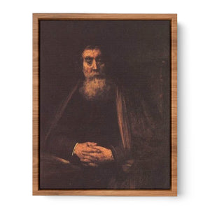 Portrait of an old man in the armchair Painting