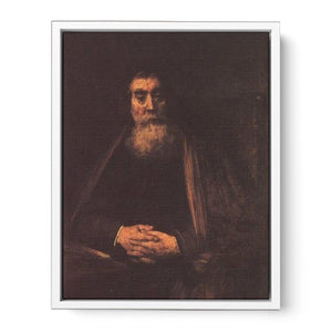 Portrait of an old man in the armchair Painting