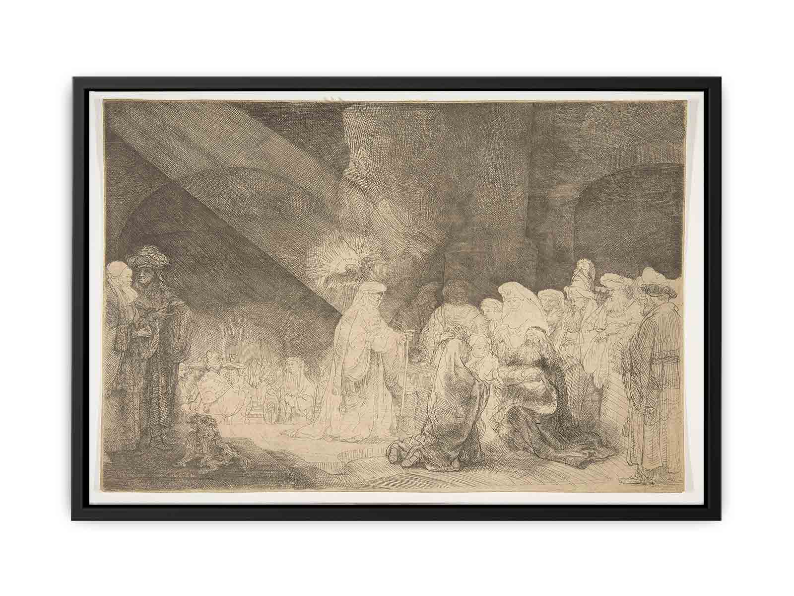 Presentation In The Temple Oblong Plate Painting