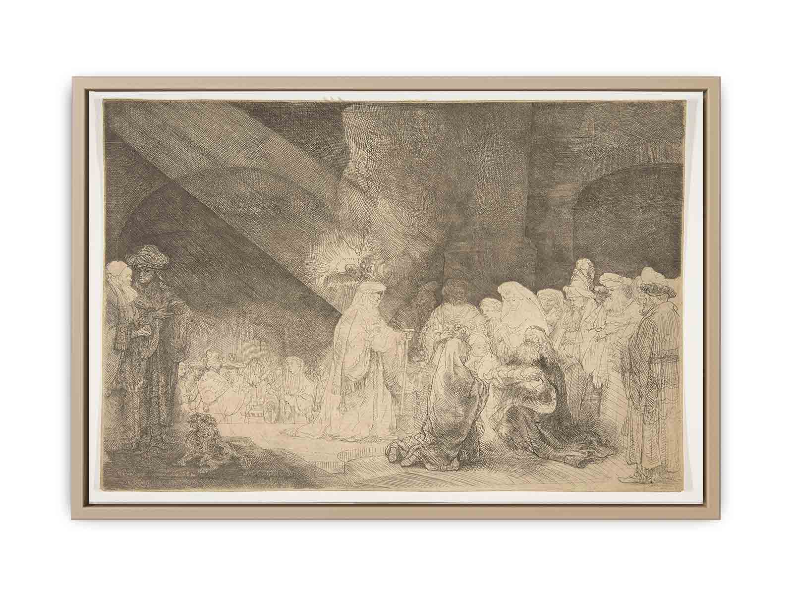 Presentation In The Temple Oblong Plate Painting