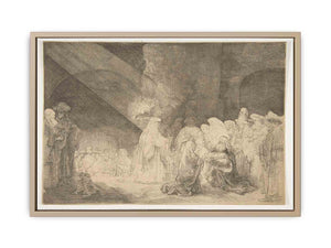 Presentation In The Temple Oblong Plate Painting