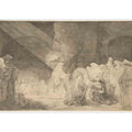Presentation In The Temple Oblong Plate Painting
