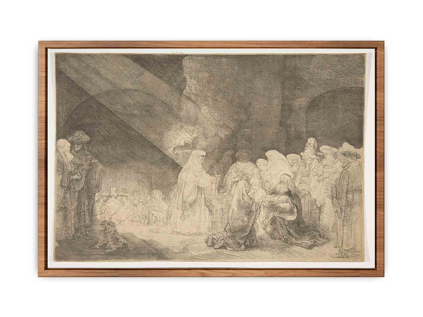 Presentation In The Temple Oblong Plate Painting