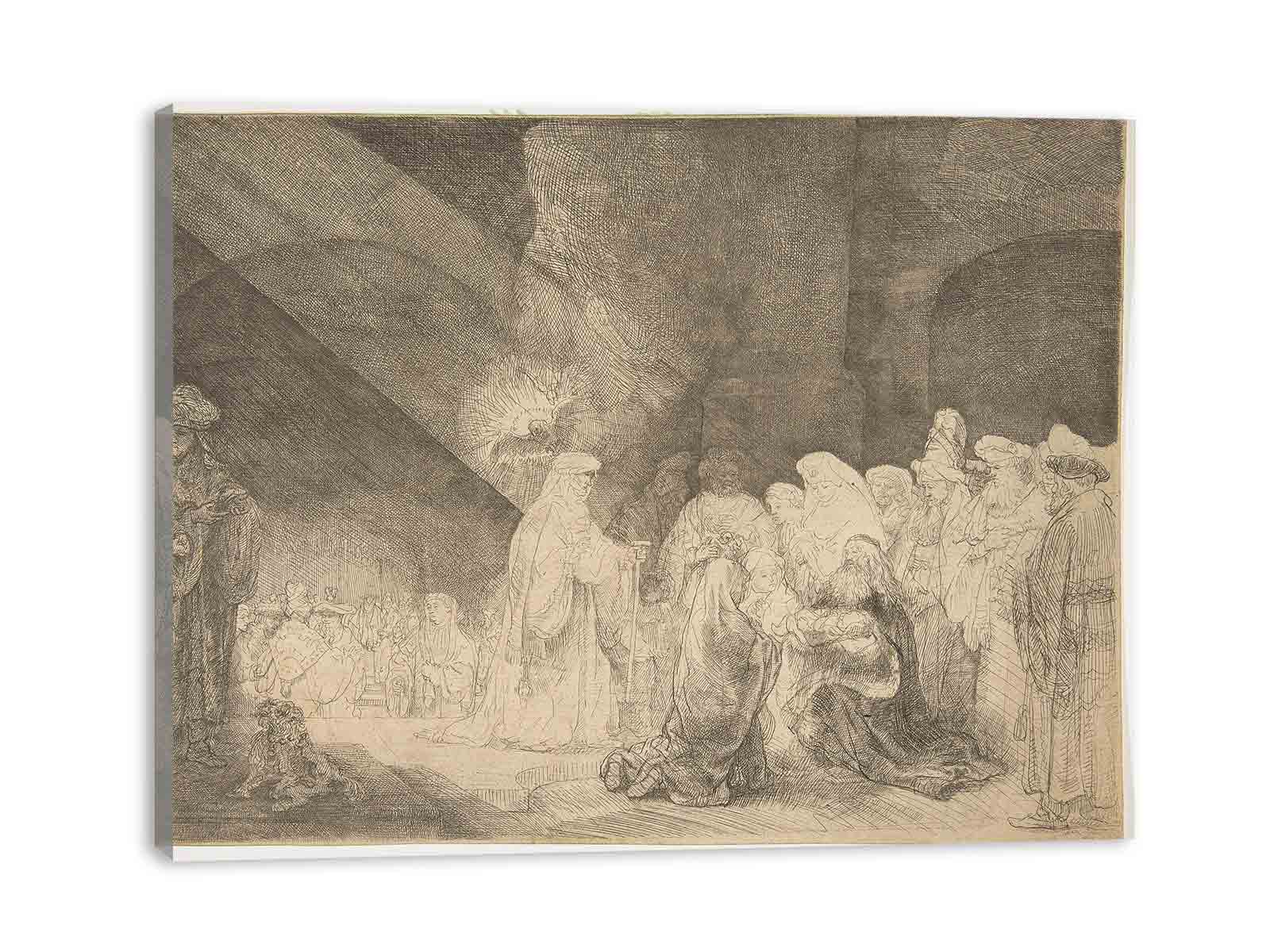 Presentation In The Temple Oblong Plate Painting