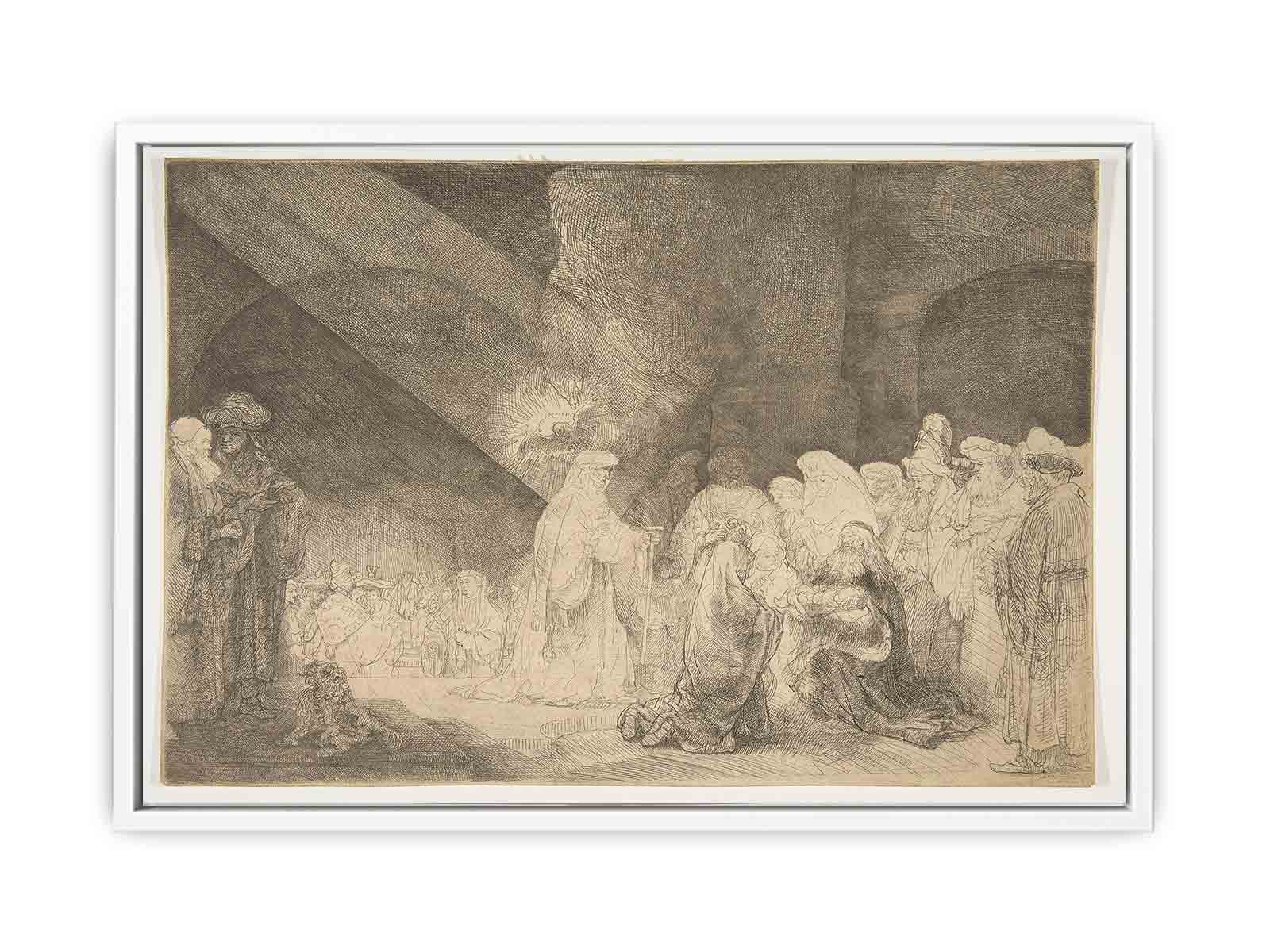 Presentation In The Temple Oblong Plate Painting