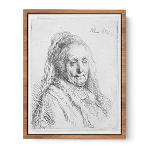 Artist's mother, head and bust Painting