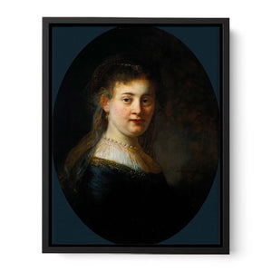 Portrait of Saskia van Uylenburgh (1612-1642) Painting