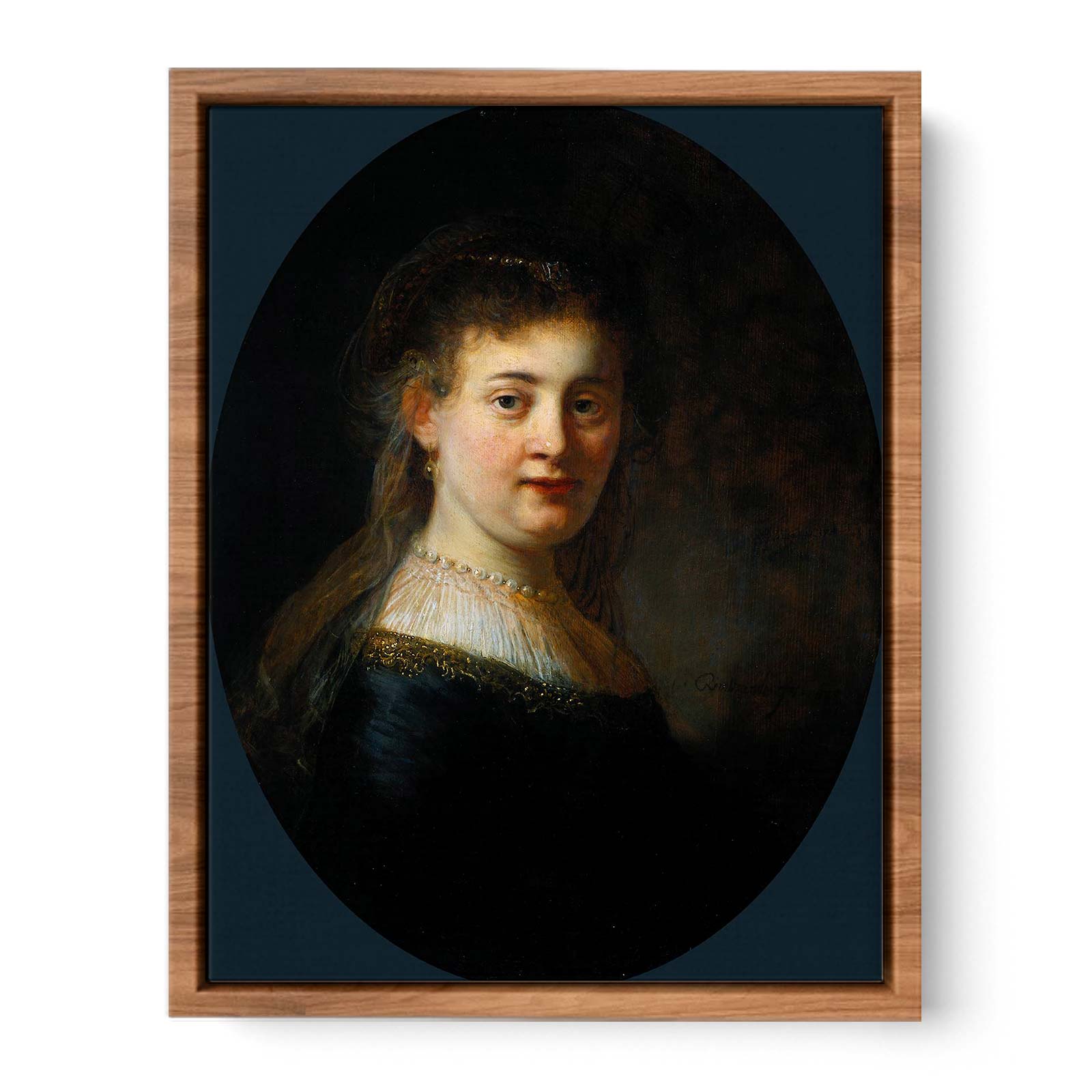 Portrait of Saskia van Uylenburgh (1612-1642) Painting