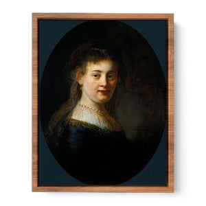 Portrait of Saskia van Uylenburgh (1612-1642) Painting