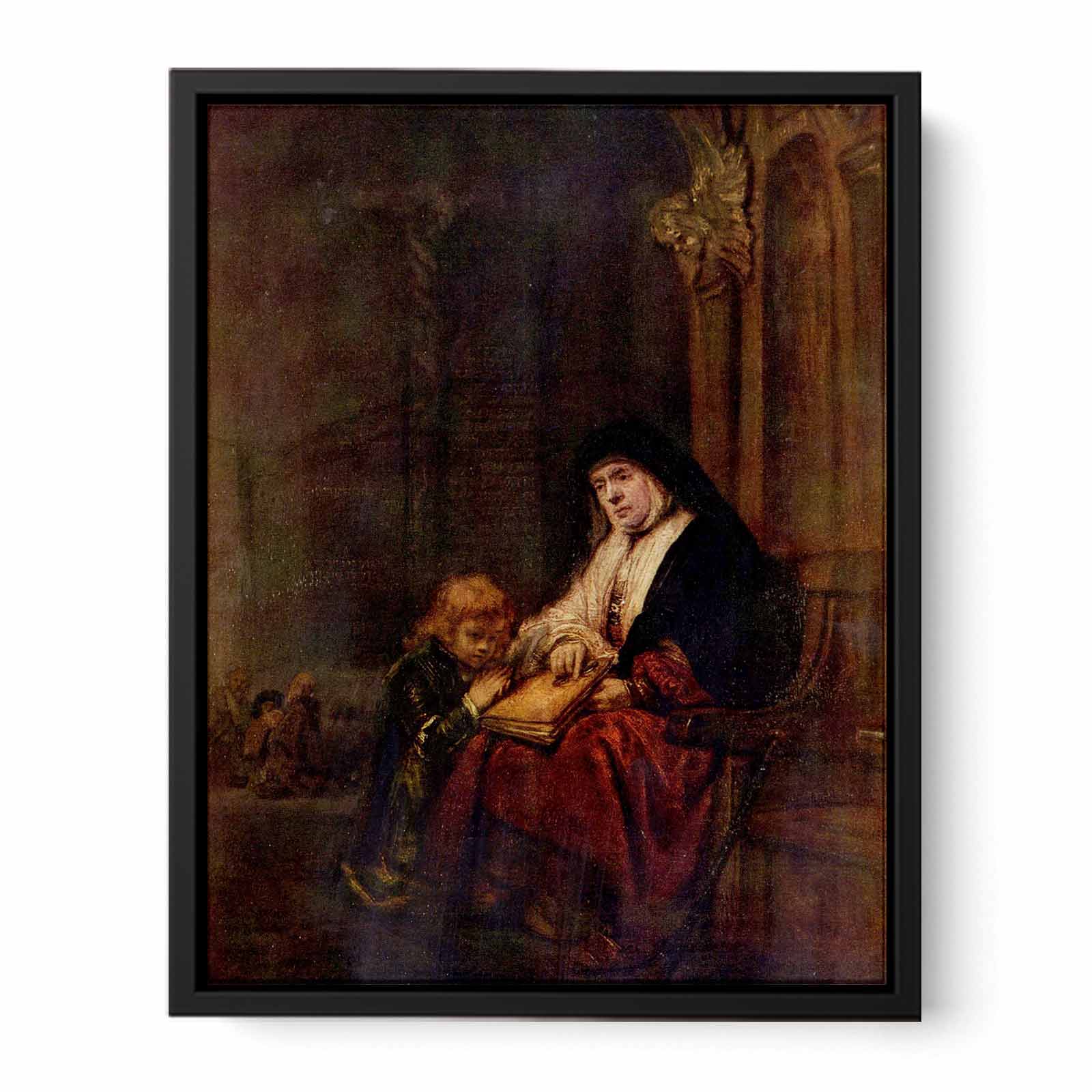 Timothy and his grandmother Painting