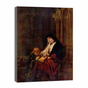 Timothy and his grandmother Painting