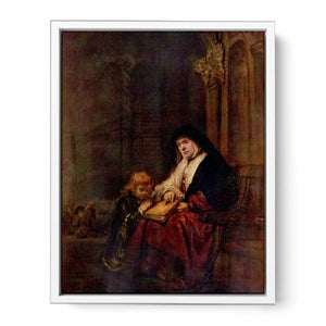 Timothy and his grandmother Painting