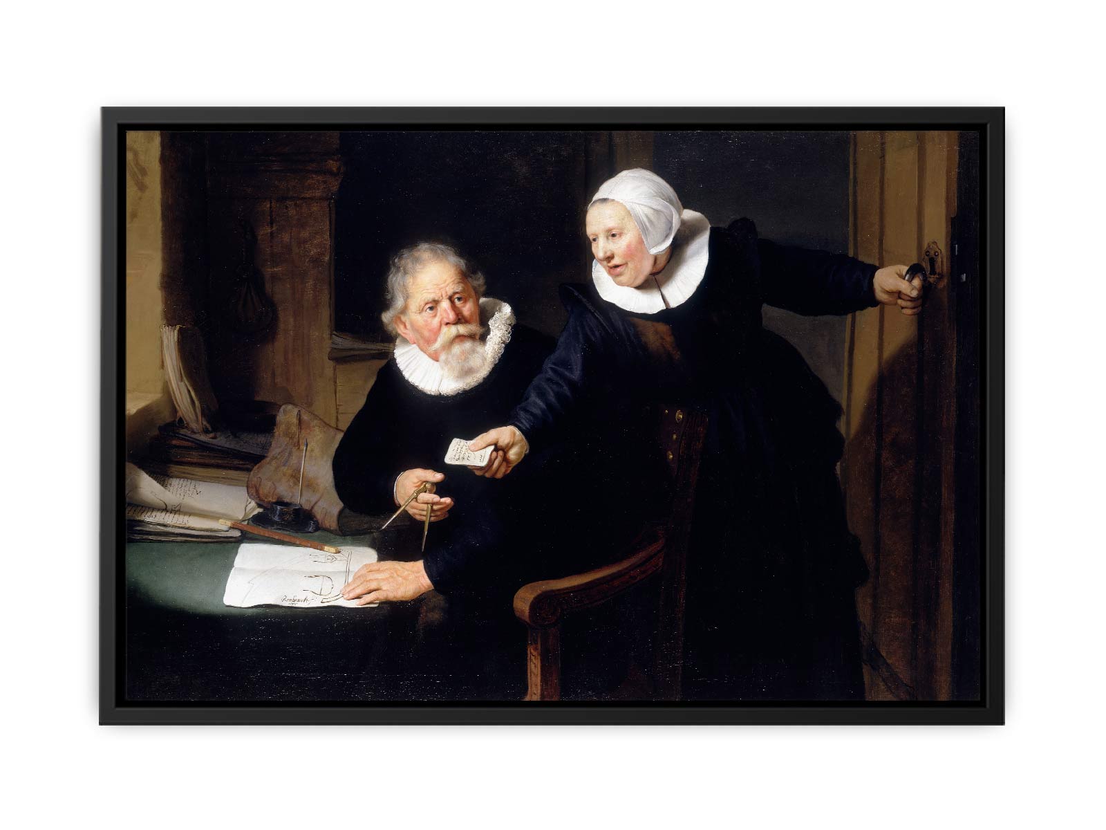 Jan Rijcksen and his Wife, Griet Jans ('The Shipbuilder and his Wife') Painting