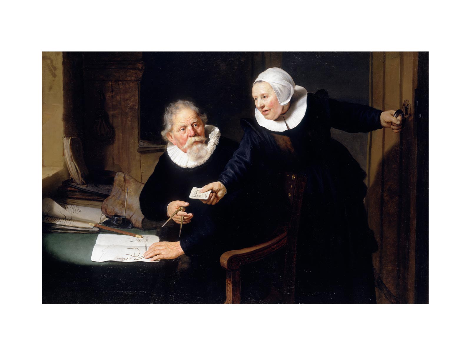 Jan Rijcksen and his Wife, Griet Jans ('The Shipbuilder and his Wife') Painting