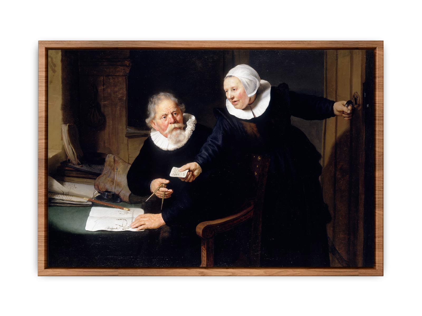 Jan Rijcksen and his Wife, Griet Jans ('The Shipbuilder and his Wife') Painting