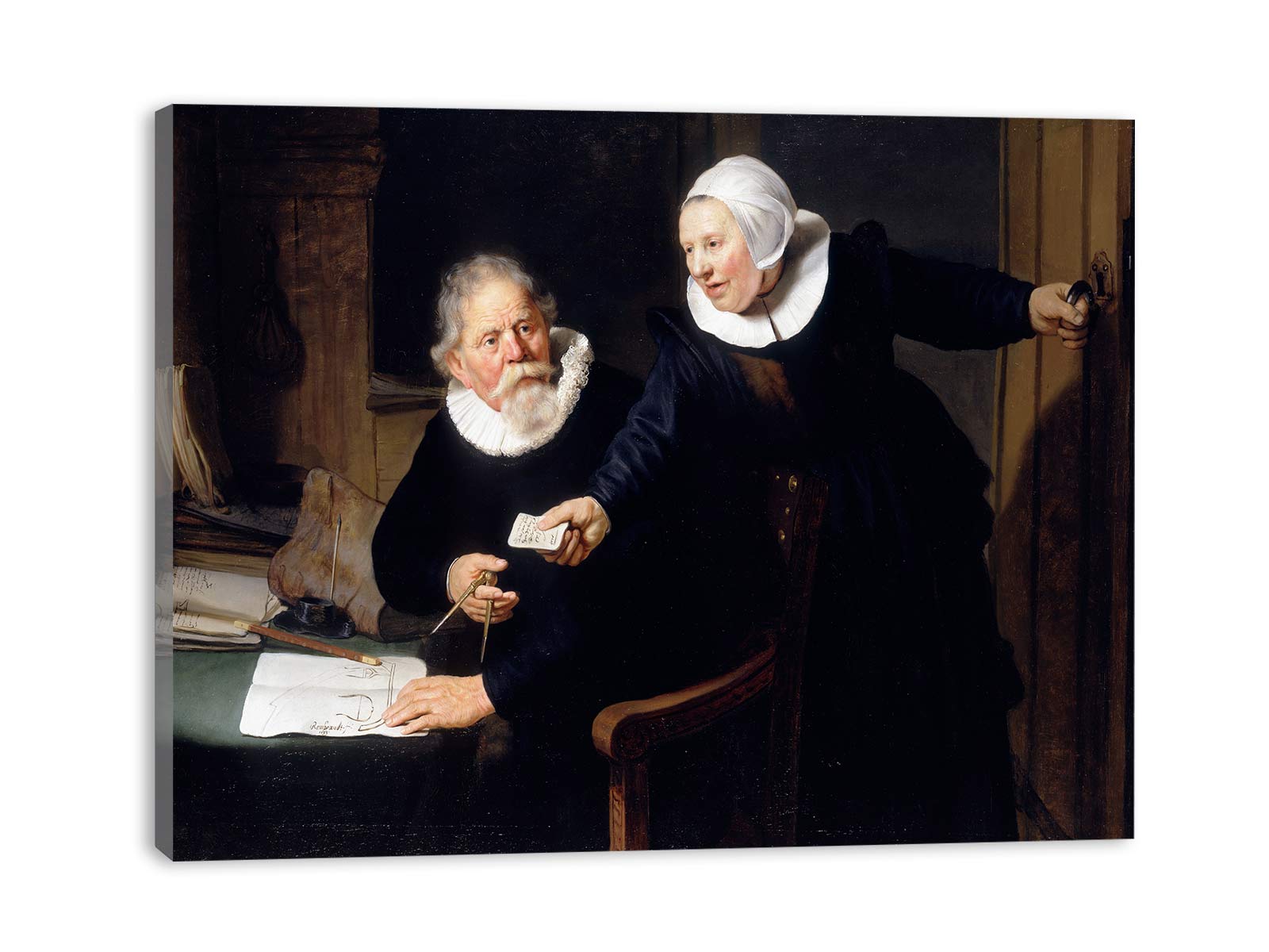 Jan Rijcksen and his Wife, Griet Jans ('The Shipbuilder and his Wife') Painting