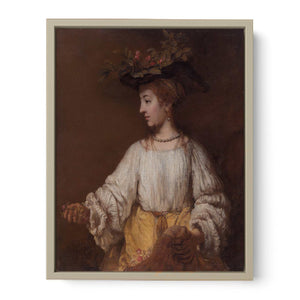 Hendrickje as Flora Painting