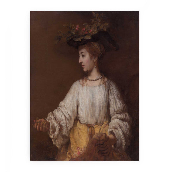 Hendrickje as Flora Painting