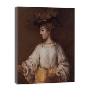 Hendrickje as Flora Painting