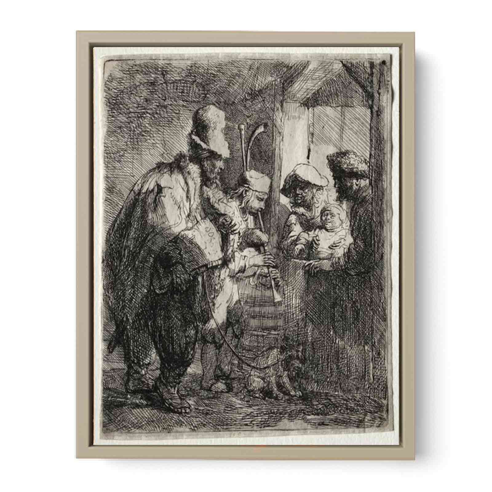 The strolling Musicians 2 Painting