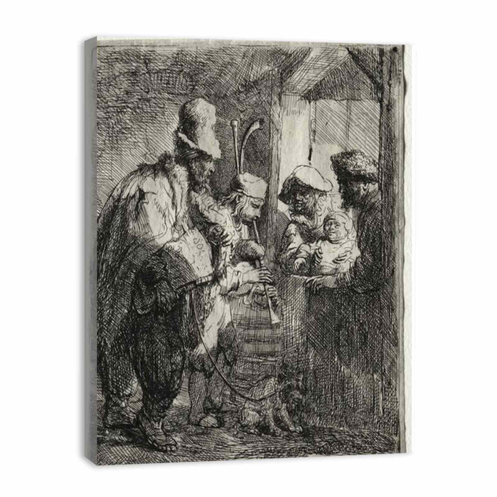 The strolling Musicians 2 Painting