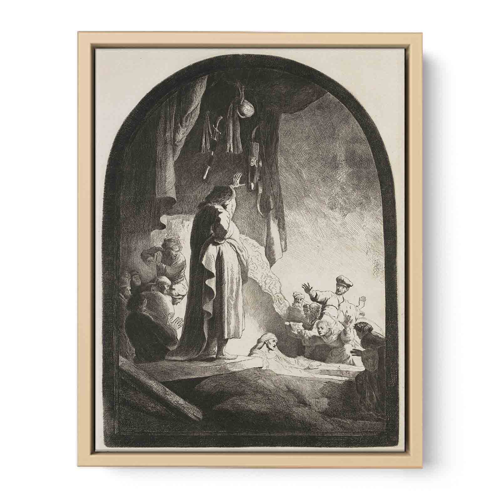 The Raising of Lazarus Large Plate Painting