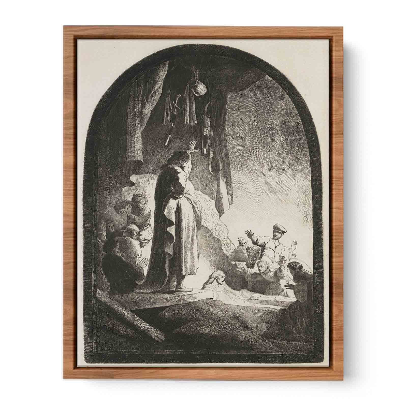 The Raising of Lazarus Large Plate Painting