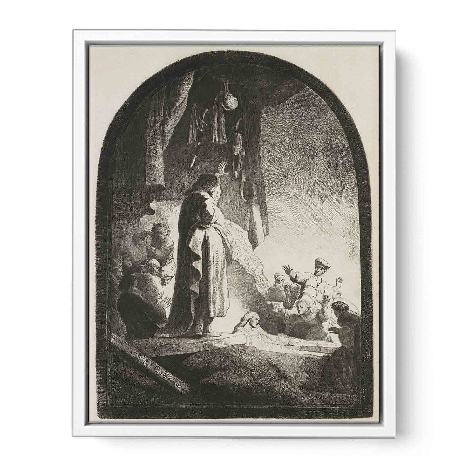 The Raising of Lazarus Large Plate Painting