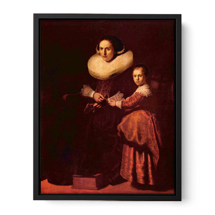 Portrait of Susanna and her daughter Eva Pellicone Painting