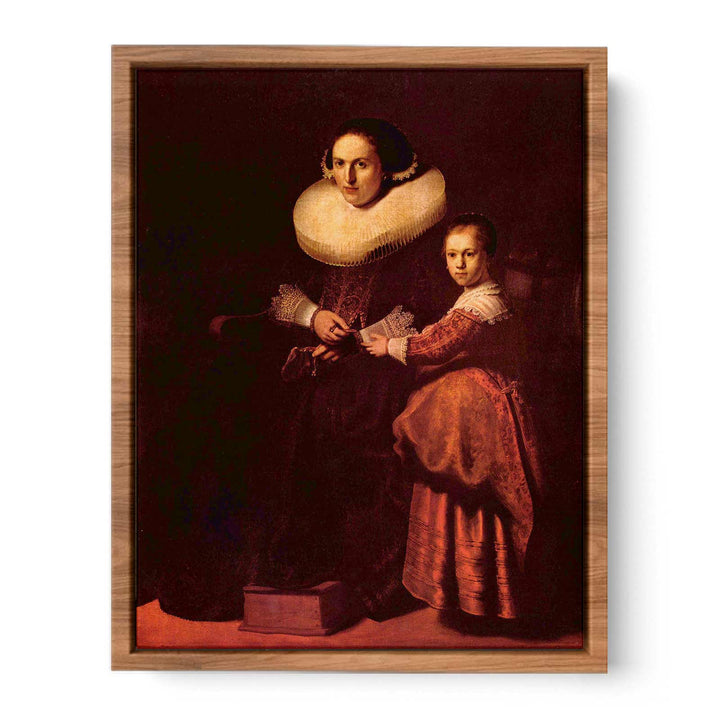 Portrait of Susanna and her daughter Eva Pellicone Painting