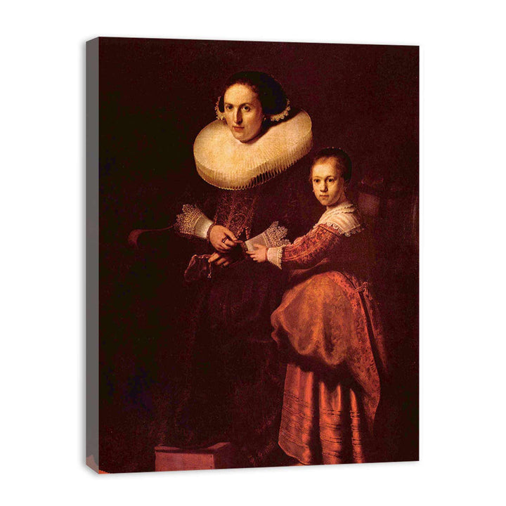 Portrait of Susanna and her daughter Eva Pellicone Painting