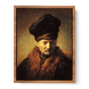 Bust of an Old Man in a Fur Cap 1630 Painting