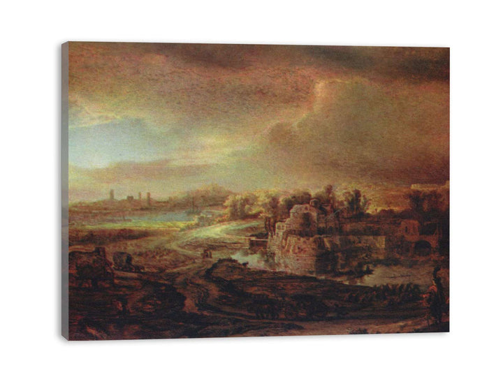 Landscape with Carriage Painting