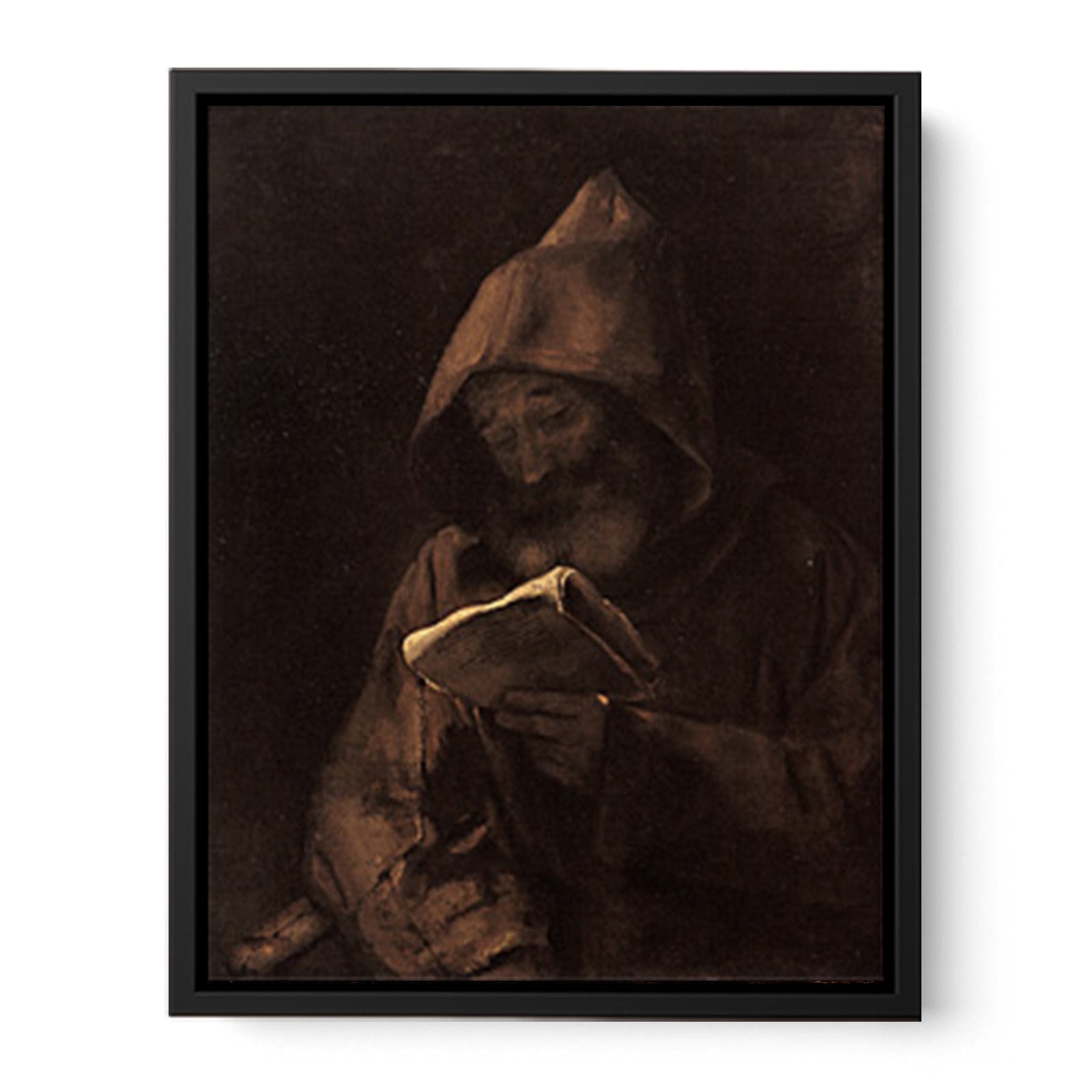Franciscan Monk Reading Painting