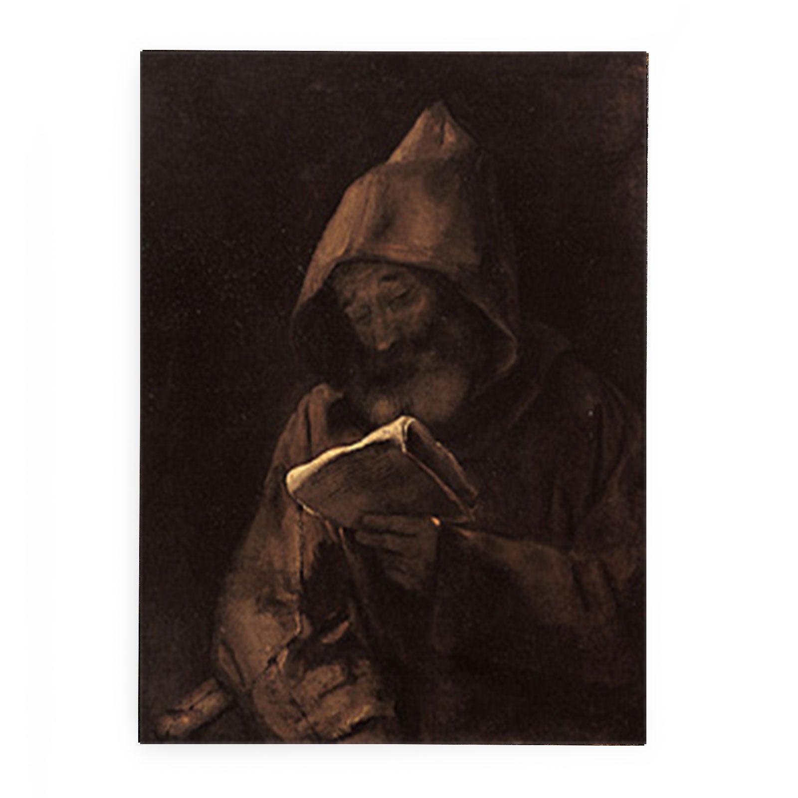 Franciscan Monk Reading Painting